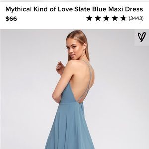 Lulus Slate Blue Maxi Dress